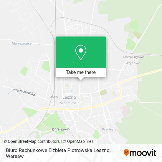 Biuro Rachunkowe Elżbieta Piotrowska Leszno map