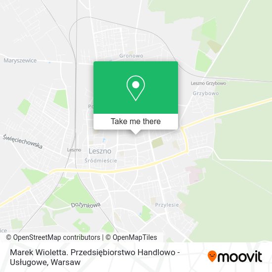 Marek Wioletta. Przedsiębiorstwo Handlowo - Usługowe map