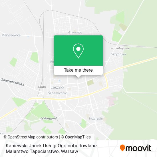 Kaniewski Jacek Usługi Ogólnobudowlane Malarstwo Tapeciarstwo map