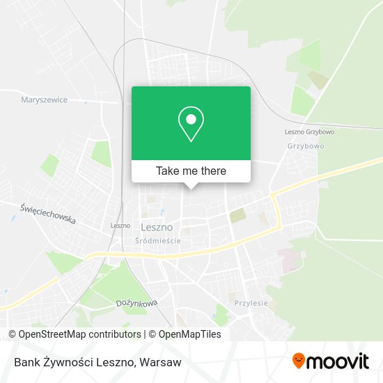 Bank Żywności Leszno map