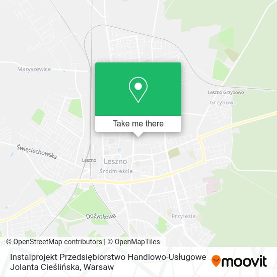 Instalprojekt Przedsiębiorstwo Handlowo-Usługowe Jolanta Cieślińska map