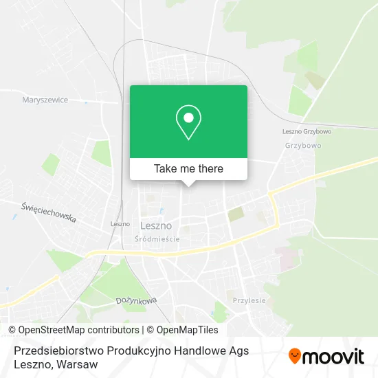 Карта Przedsiebiorstwo Produkcyjno Handlowe Ags Leszno