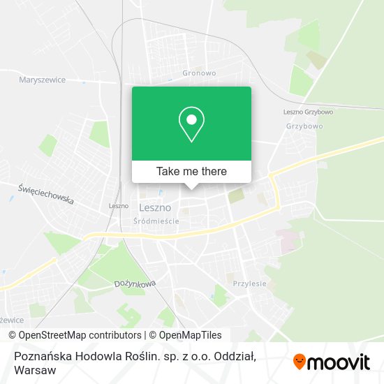 Poznańska Hodowla Roślin. sp. z o.o. Oddział map