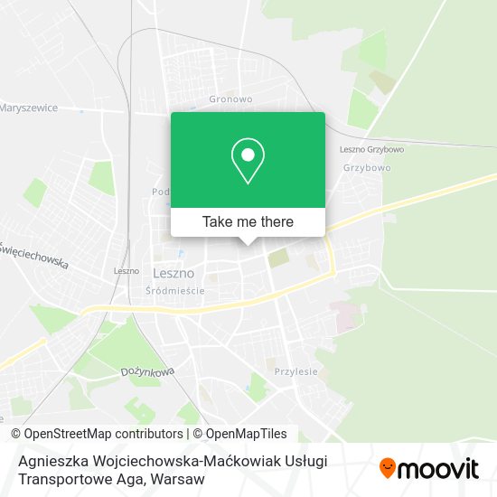 Agnieszka Wojciechowska-Maćkowiak Usługi Transportowe Aga map