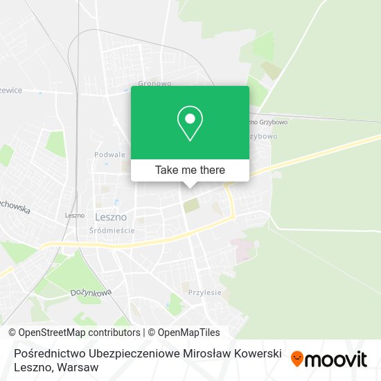 Pośrednictwo Ubezpieczeniowe Mirosław Kowerski Leszno map