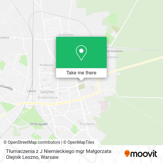 Tłumaczenia z J Niemieckiego mgr Małgorzata Olejnik Leszno map