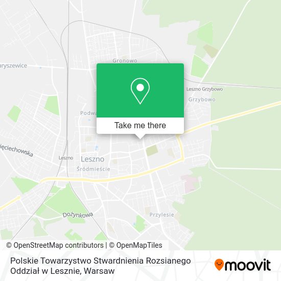 Polskie Towarzystwo Stwardnienia Rozsianego Oddział w Lesznie map