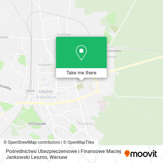 Pośrednictwo Ubezpieczeniowe i Finansowe Maciej Jankowski Leszno map