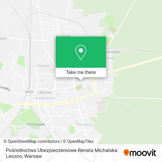 Pośrednictwo Ubezpieczeniowe Renata Michalska Leszno map