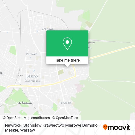 Nawrocki Stanisław Krawiectwo Miarowe Damsko Męskie map