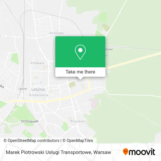 Карта Marek Piotrowski Usługi Transportowe