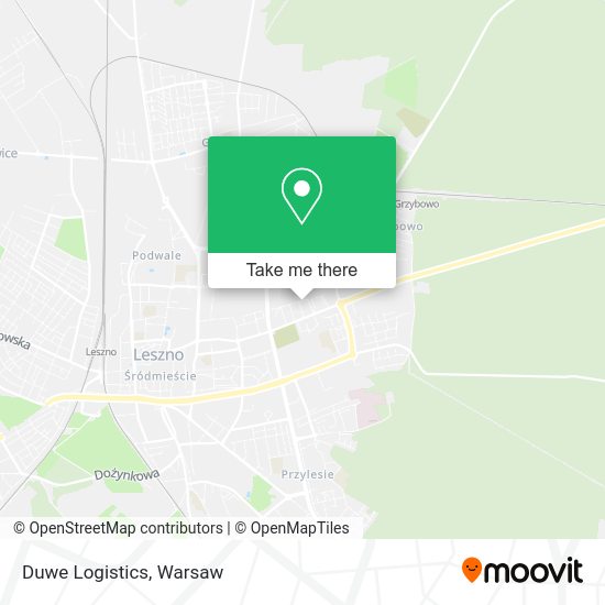 Duwe Logistics map