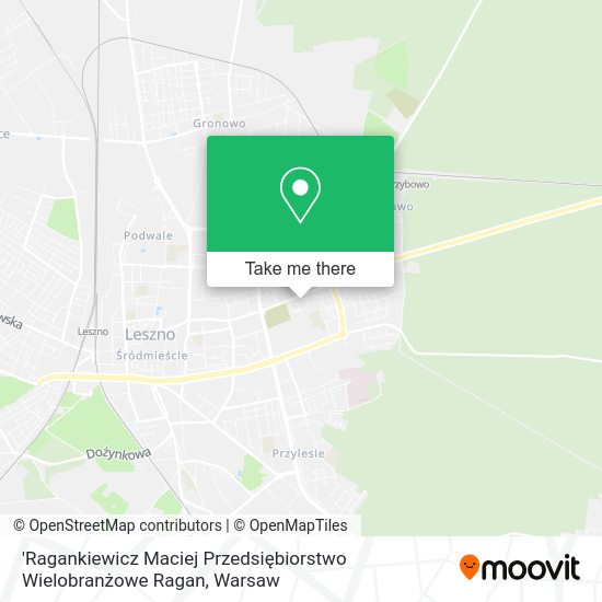 'Ragankiewicz Maciej Przedsiębiorstwo Wielobranżowe Ragan map