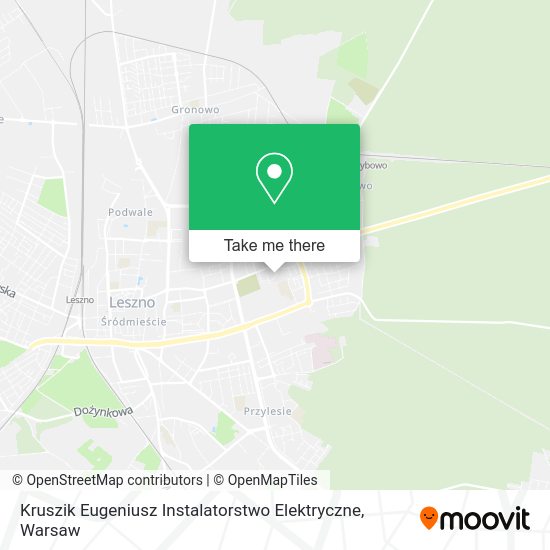 Карта Kruszik Eugeniusz Instalatorstwo Elektryczne