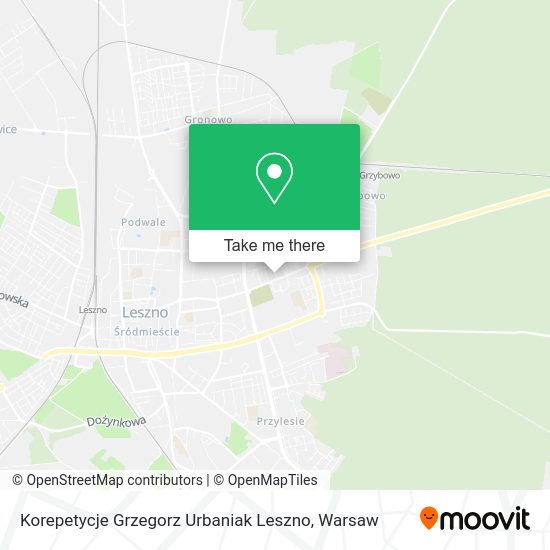 Korepetycje Grzegorz Urbaniak Leszno map