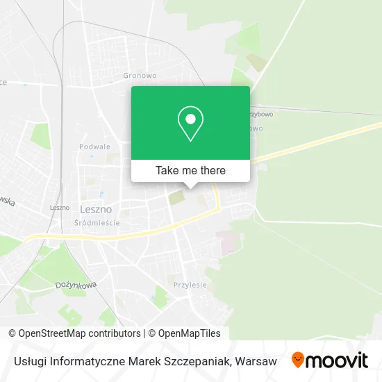 Карта Usługi Informatyczne Marek Szczepaniak