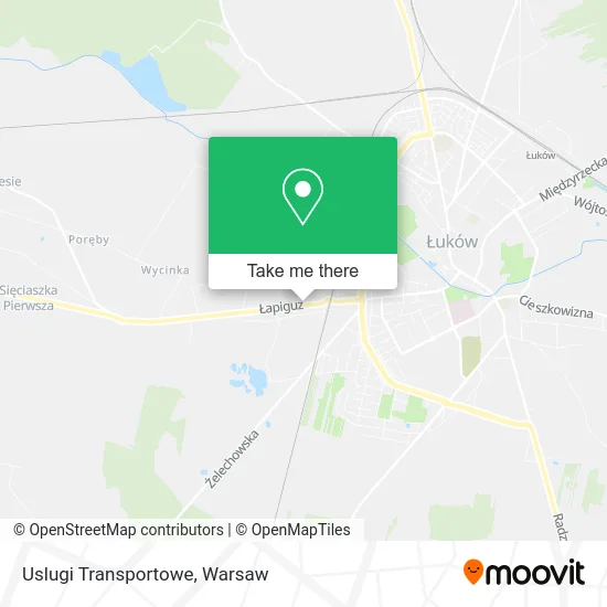 Карта Uslugi Transportowe