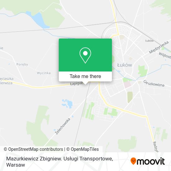 Mazurkiewicz Zbigniew. Usługi Transportowe map