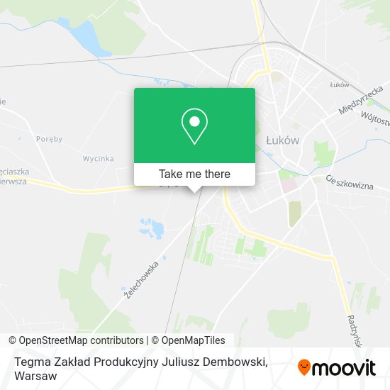 Tegma Zakład Produkcyjny Juliusz Dembowski map