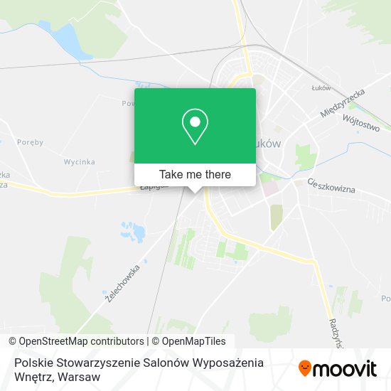 Polskie Stowarzyszenie Salonów Wyposażenia Wnętrz map