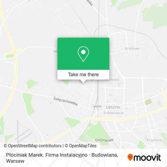 Płóciniak Marek. Firma Instalacyjno - Budowlana map