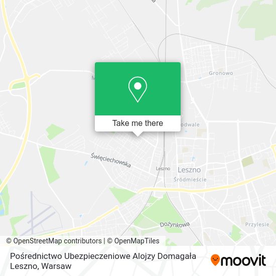 Pośrednictwo Ubezpieczeniowe Alojzy Domagała Leszno map