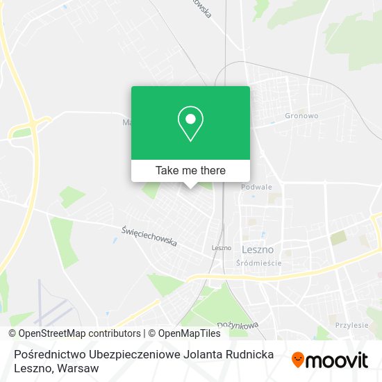 Pośrednictwo Ubezpieczeniowe Jolanta Rudnicka Leszno map