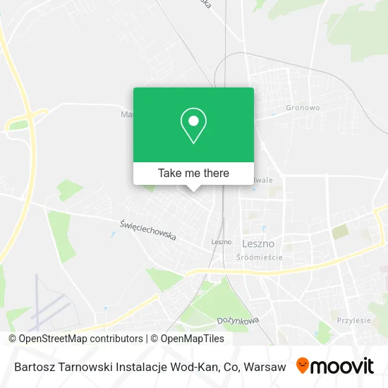 Карта Bartosz Tarnowski Instalacje Wod-Kan, Co