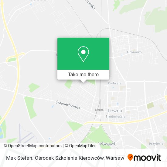 Mak Stefan. Ośrodek Szkolenia Kierowców map