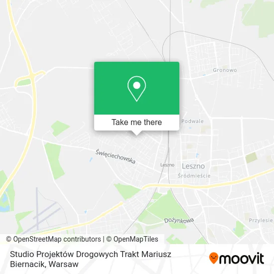 Карта Studio Projektów Drogowych Trakt Mariusz Biernacik
