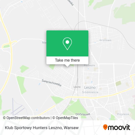 Klub Sportowy Hunters Leszno map