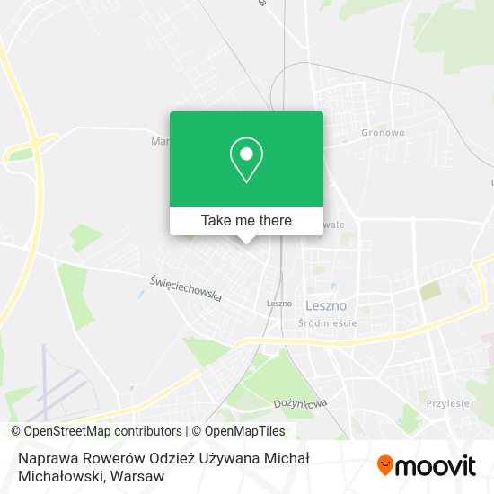 Naprawa Rowerów Odzież Używana Michał Michałowski map