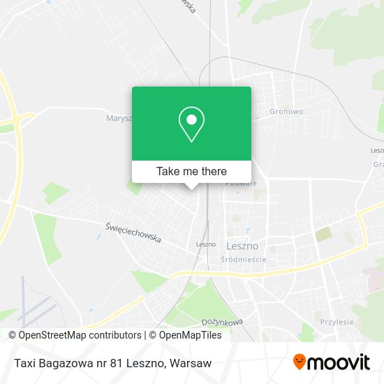 Карта Taxi Bagazowa nr 81 Leszno