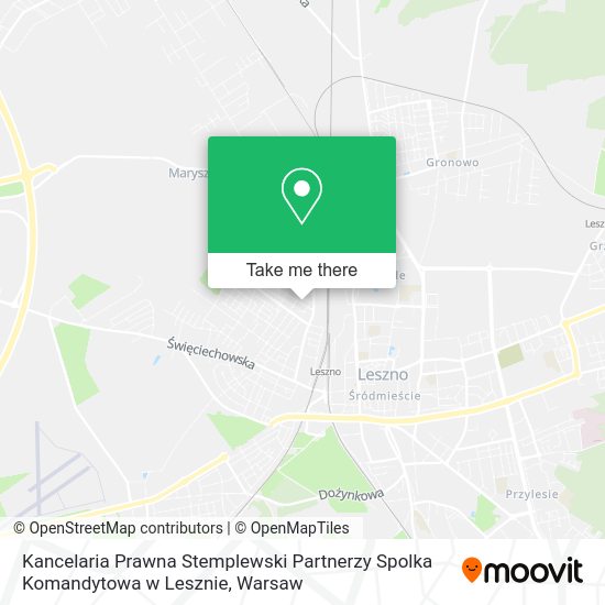 Kancelaria Prawna Stemplewski Partnerzy Spolka Komandytowa w Lesznie map