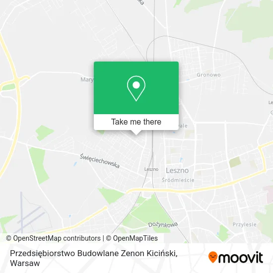 Карта Przedsiębiorstwo Budowlane Zenon Kiciński