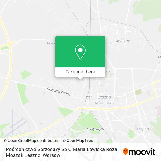 Pośrednictwo Sprzeda?y Sp C Maria Lewicka Róża Moszak Leszno map