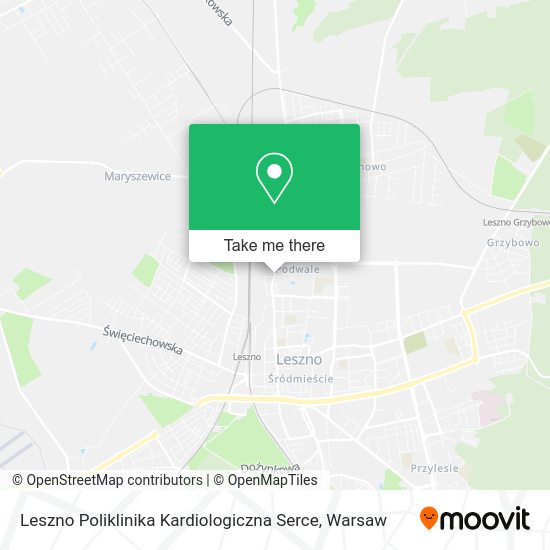 Карта Leszno Poliklinika Kardiologiczna Serce