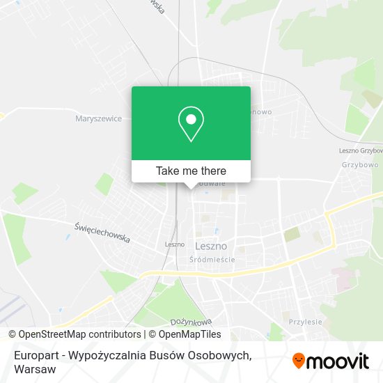 Europart - Wypożyczalnia Busów Osobowych map