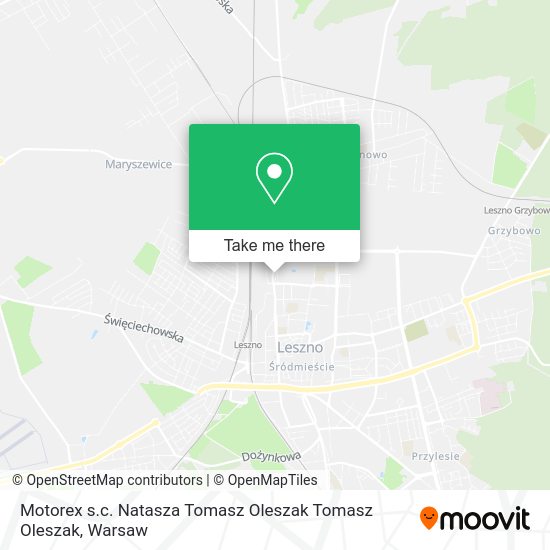 Motorex s.c. Natasza Tomasz Oleszak Tomasz Oleszak map