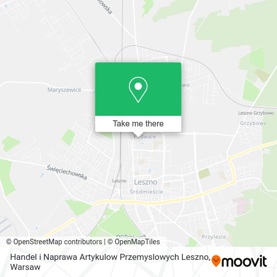 Handel i Naprawa Artykulow Przemyslowych Leszno map