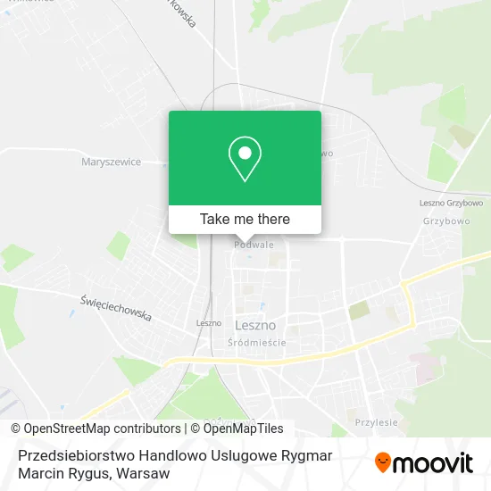 Карта Przedsiebiorstwo Handlowo Uslugowe Rygmar Marcin Rygus