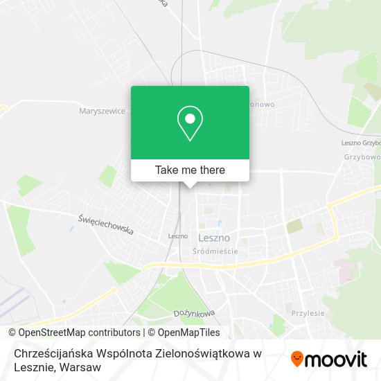 Chrześcijańska Wspólnota Zielonoświątkowa w Lesznie map