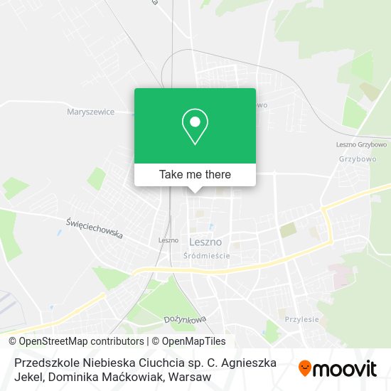 Przedszkole Niebieska Ciuchcia sp. C. Agnieszka Jekel, Dominika Maćkowiak map