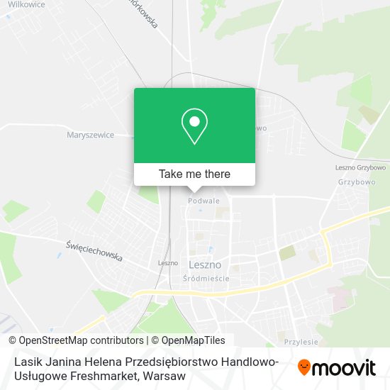 Карта Lasik Janina Helena Przedsiębiorstwo Handlowo-Usługowe Freshmarket