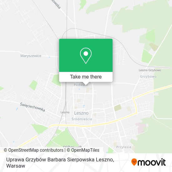 Карта Uprawa Grzybów Barbara Sierpowska Leszno