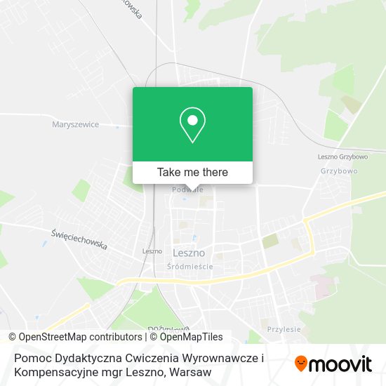 Карта Pomoc Dydaktyczna Cwiczenia Wyrownawcze i Kompensacyjne mgr Leszno