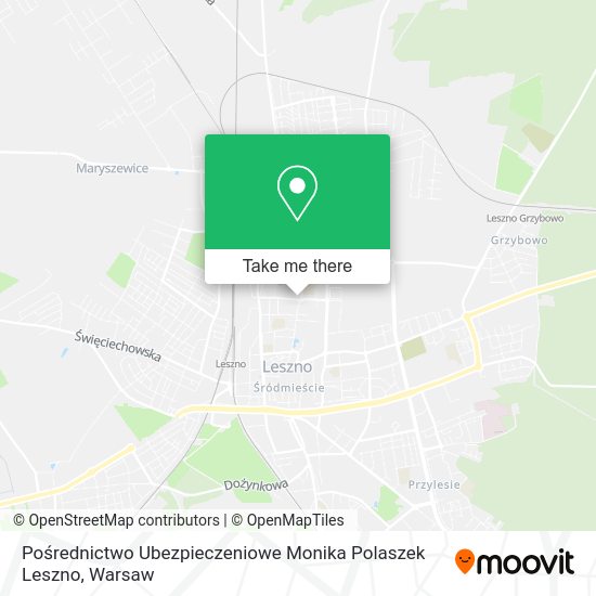 Pośrednictwo Ubezpieczeniowe Monika Polaszek Leszno map