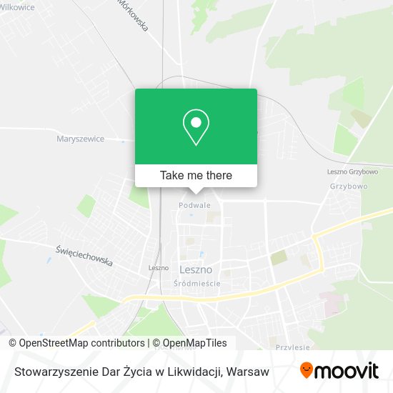 Карта Stowarzyszenie Dar Życia w Likwidacji