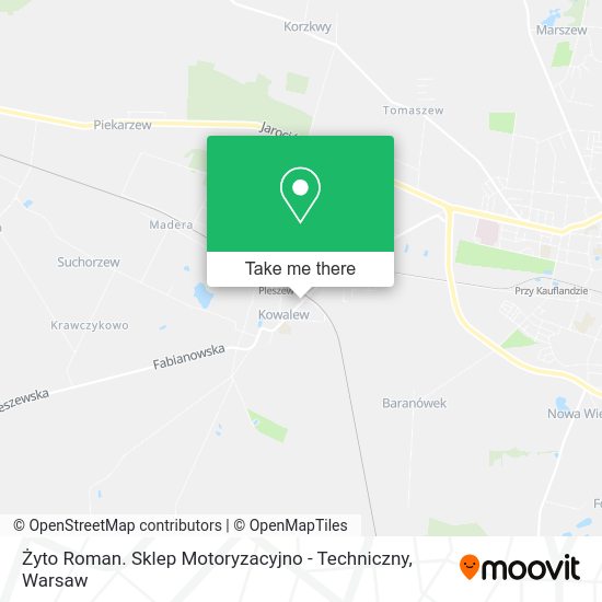 Żyto Roman. Sklep Motoryzacyjno - Techniczny map