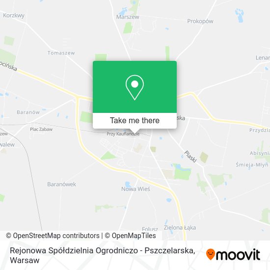 Rejonowa Spółdzielnia Ogrodniczo - Pszczelarska map